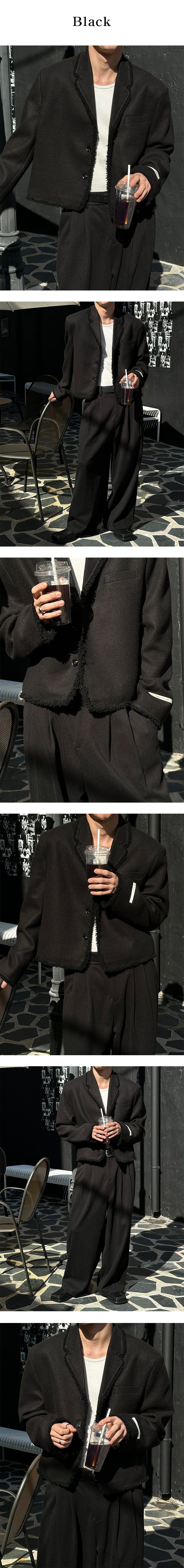 [F/W] Crop tessel jacket(2color)