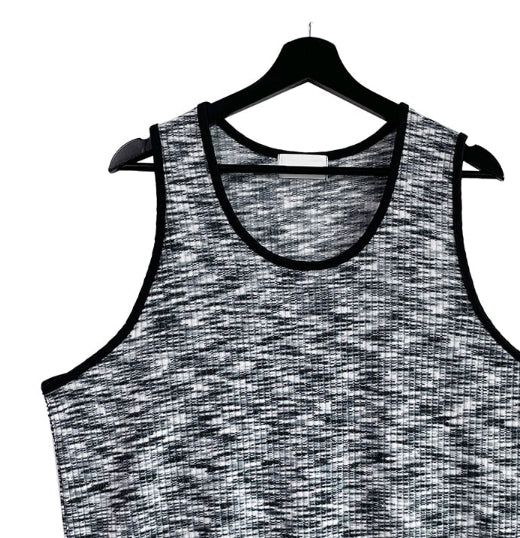 Mix scatter loose fit tank top