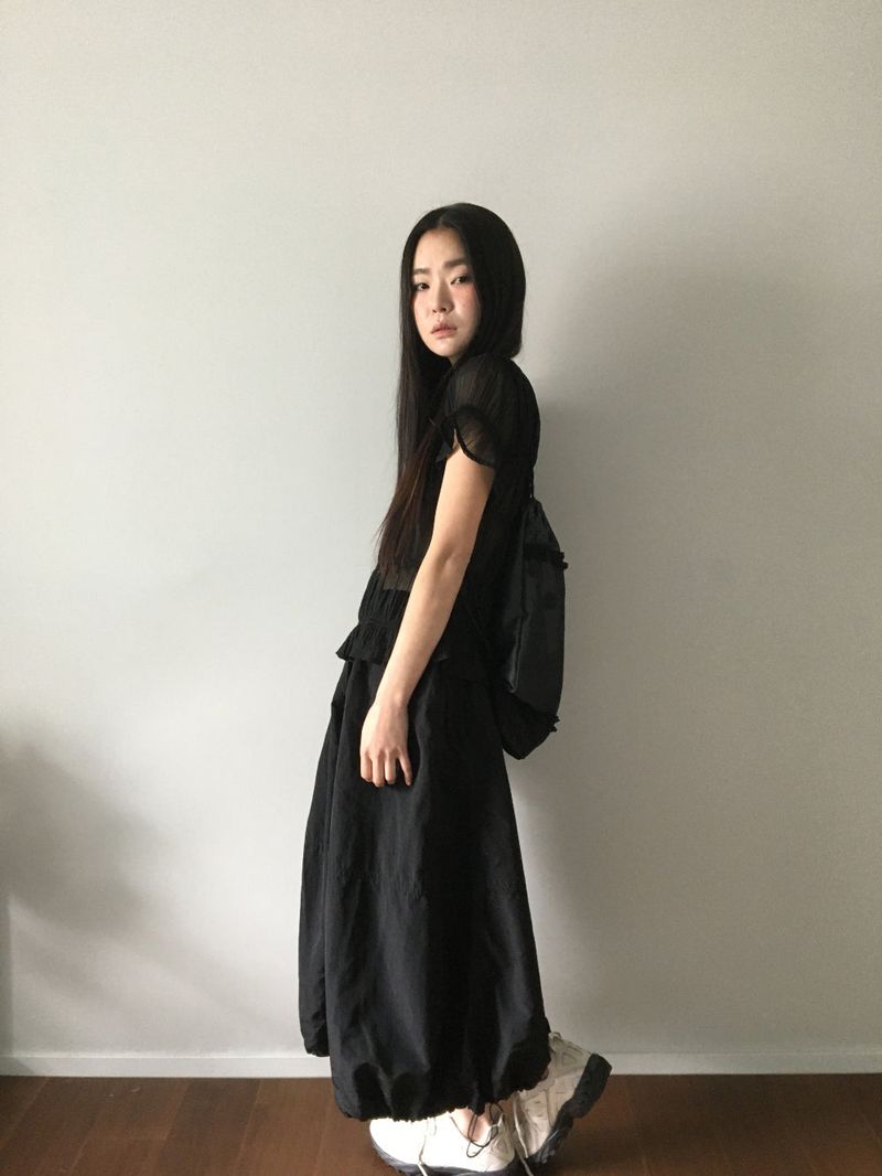 Vivi Balloon Long Skirt (3color)