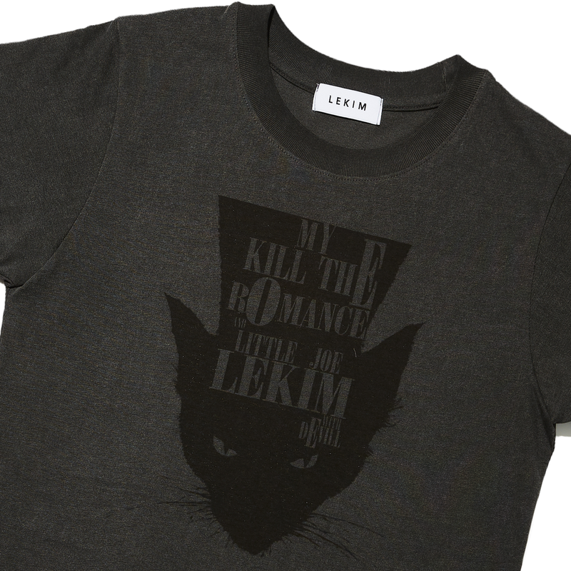 LEKIM DEVILL CAT T-SHIRT PIGMENT BLACK (WOMAN)