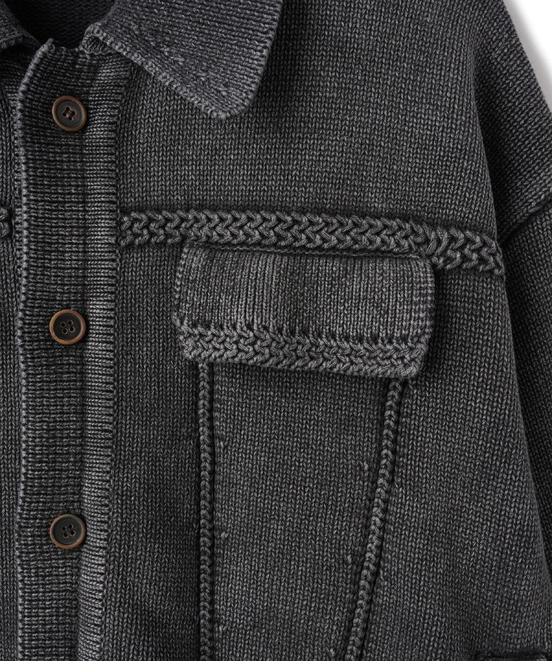 No.1412 trucker washed KNIT CD