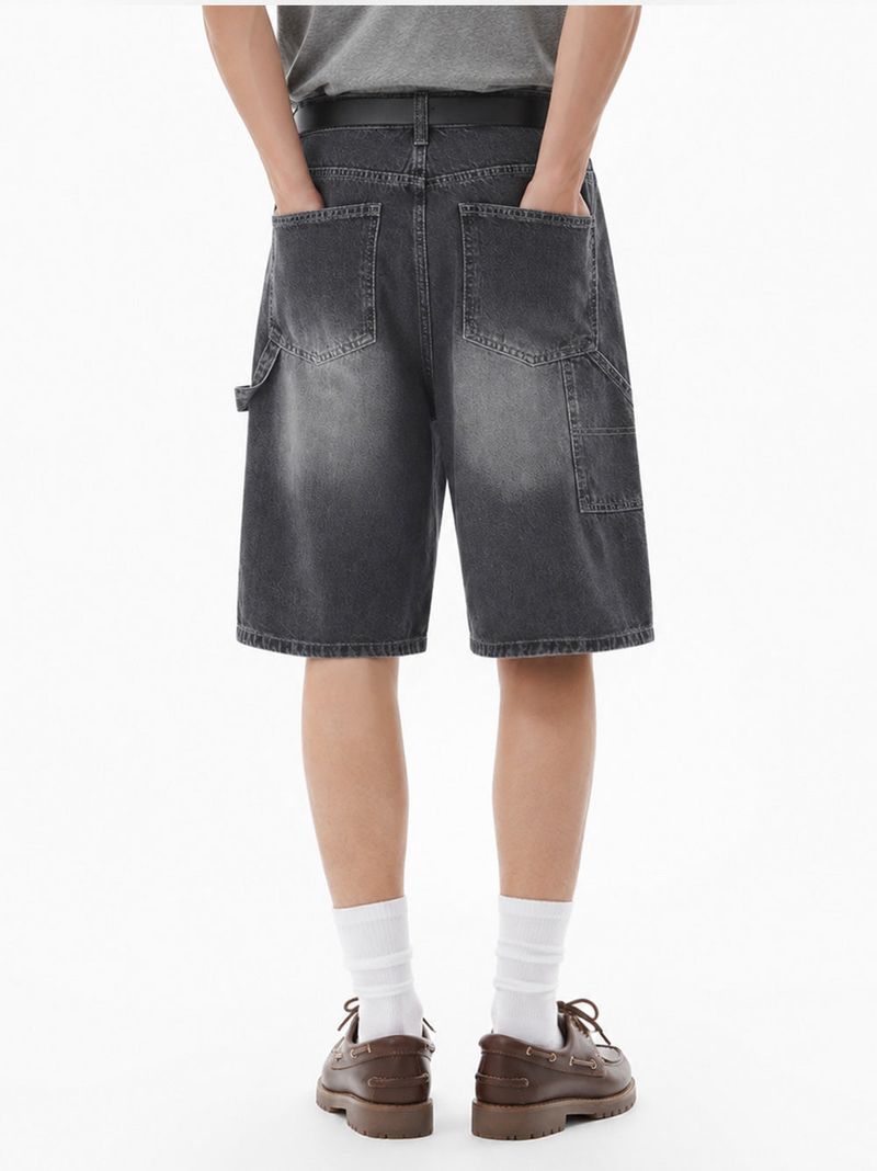 urban carpenter bermuda denim pants (gray)