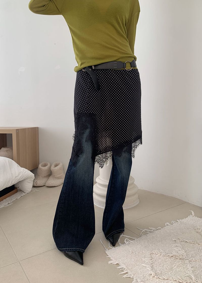 eon（イオエン）の「DOT LACE LAYER SKIRT（Skirts）」