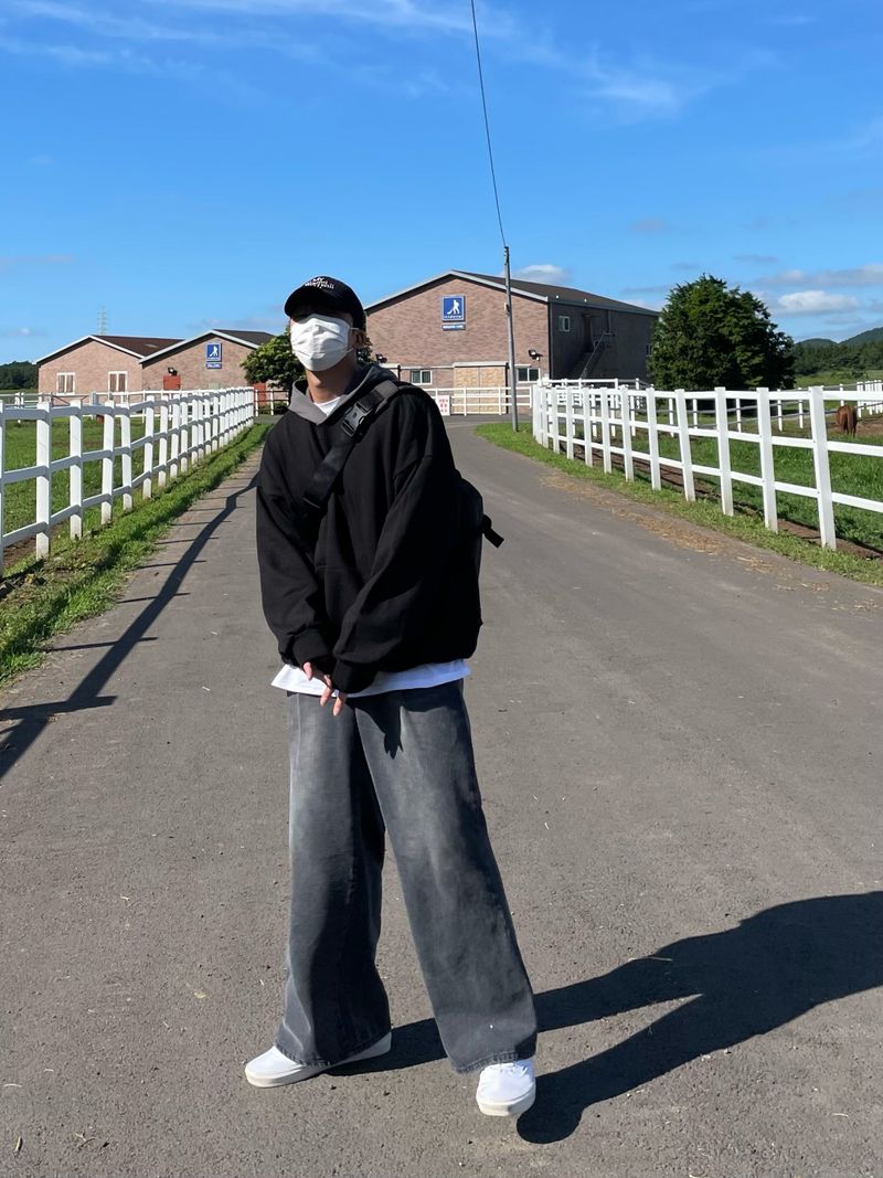 COVER TWO TONE LOOSEFIT HOODY