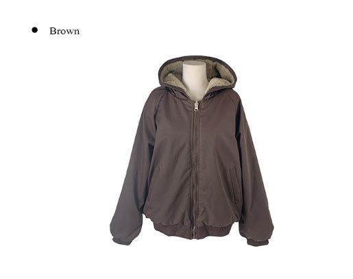 Hiya Reversible Hood Fur Jacket Jumper