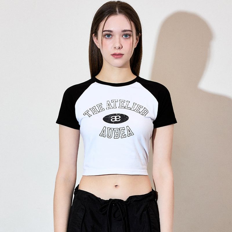VETEZE(ベテゼ)の「AUBEA CROP REGLAN T (2color)(Tops)」