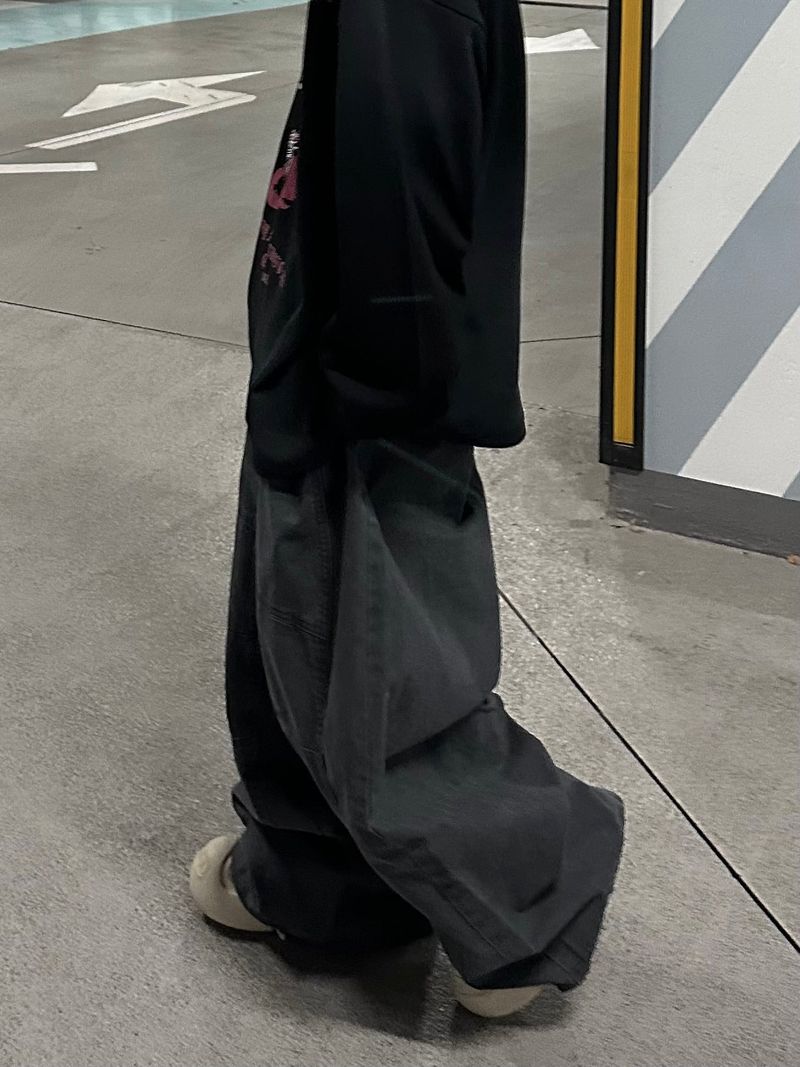 knee panel big balloon pants