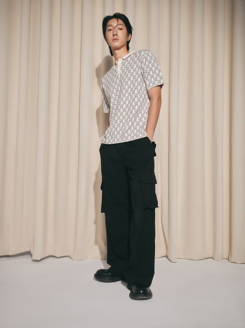 DVRK PRIVÉ MONOGRAM POLO - CREAM