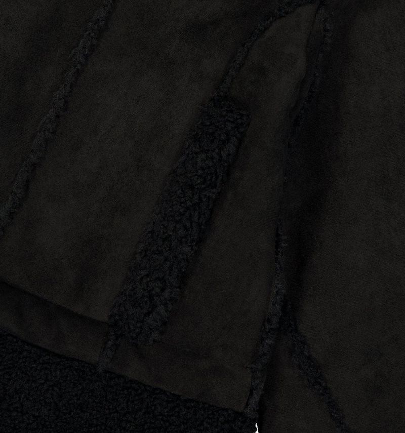 Detachable Fur Shearling Jacket / Black