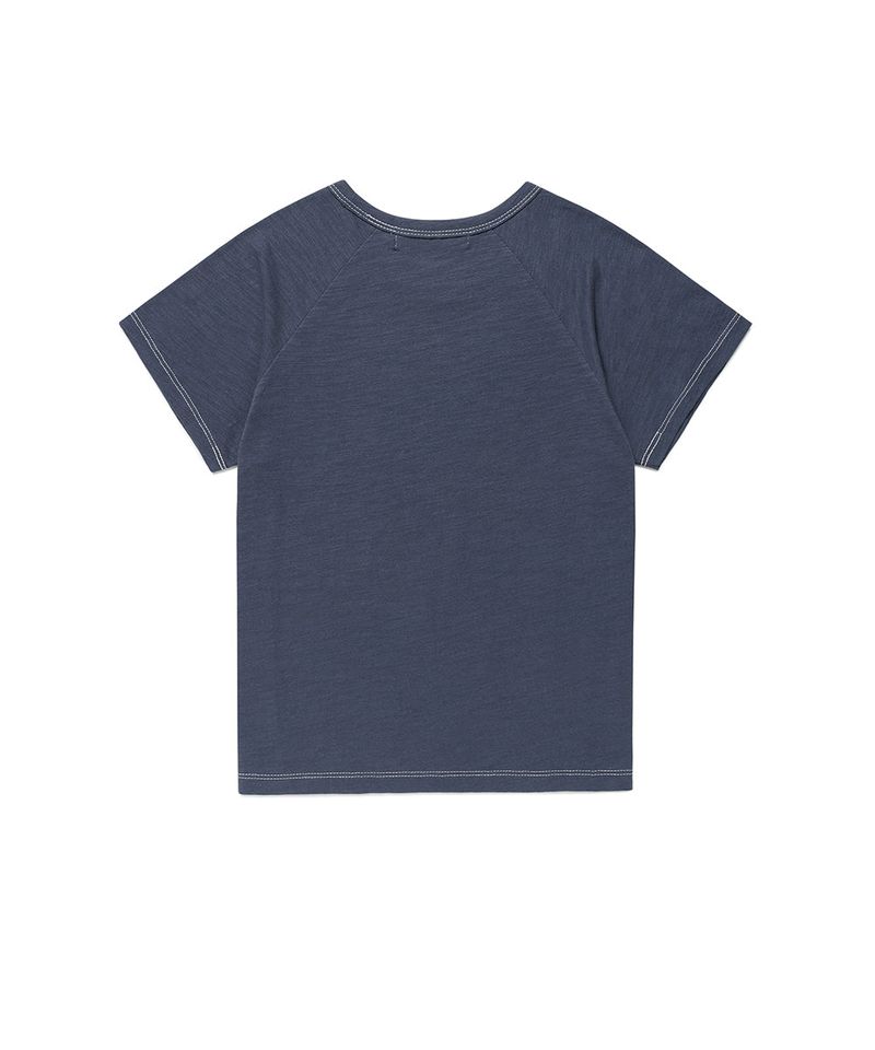 VINTAGE FLOWER RAGLAN SS TEE NAVY(CV2GMFT510A)