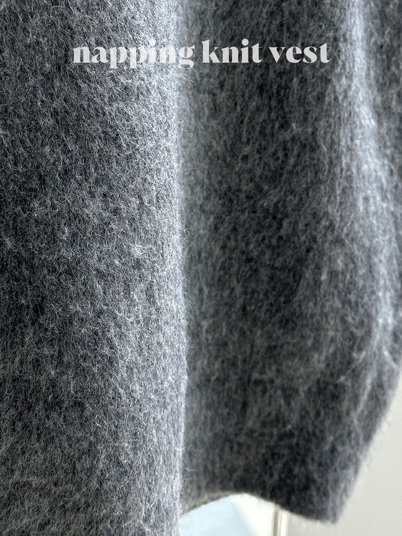 SP Napping Knit Vest  (4color)
