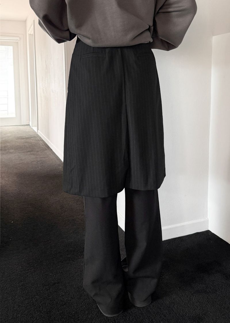 STRIPE URBAN SKIRT PANTS