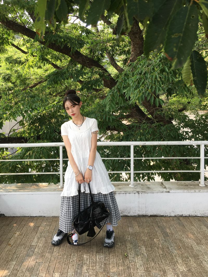 Mellow Back Ribbon Onepiece (2c)  