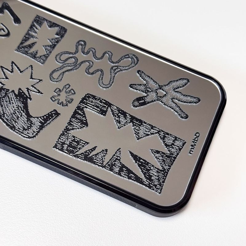 NEWTOPIA_BioDoodle Bumper Mirror Phone Case (BK)