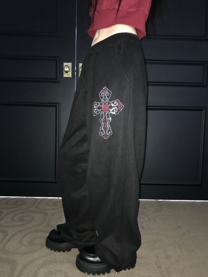 kitsch suede peace pt (2 color )