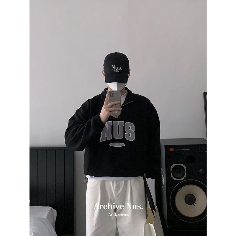 Huke x Nus. half zip-up