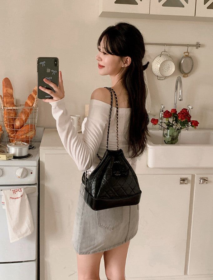 Light Washing Denim Mini Skirt (2color)