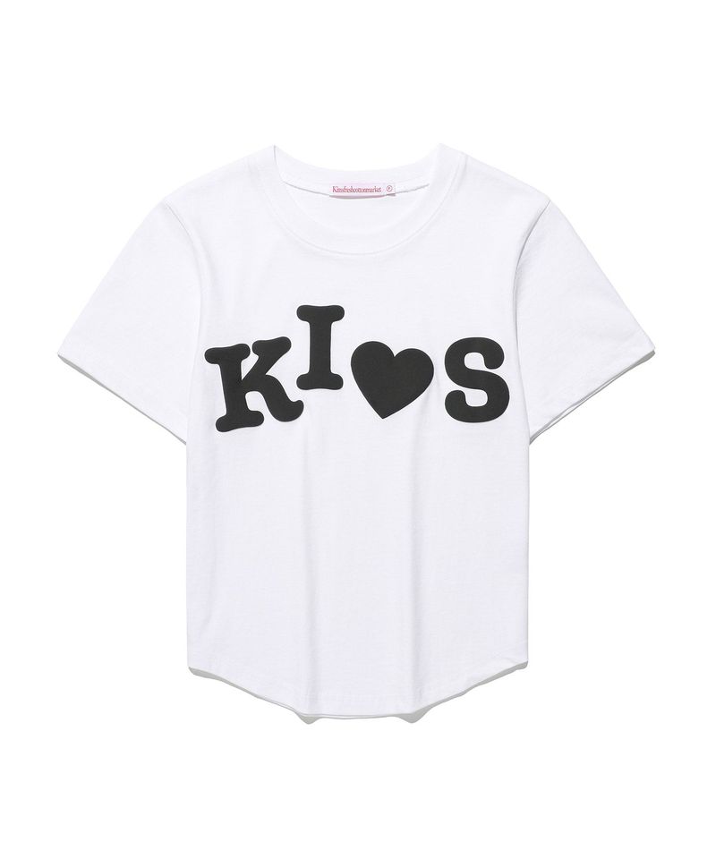 Kims Fresh Cotton Market(キムス フレッシュ コットン マーケット)の「バンピーキスロゴT White(トップス)」