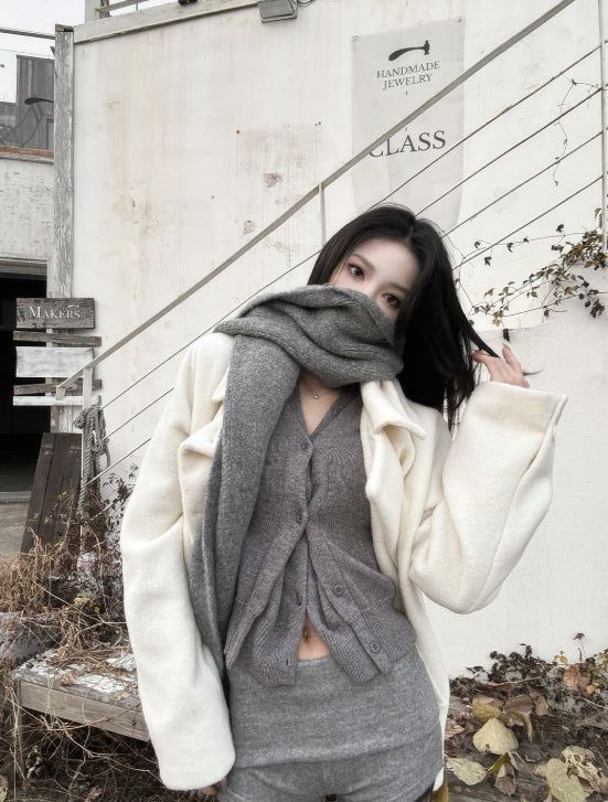 Vanilla Snow Midi Coat