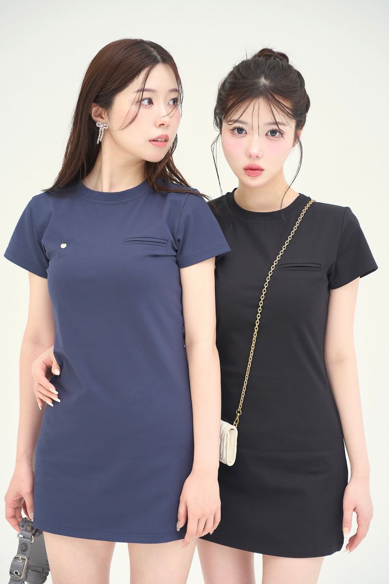 made of silk（メイドオブシルク）の「ハーフスリーブミニワンピース / half sleeve mini onepiece（Dresses）」