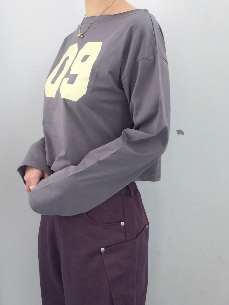 Semi-balloon pocket cotton pants