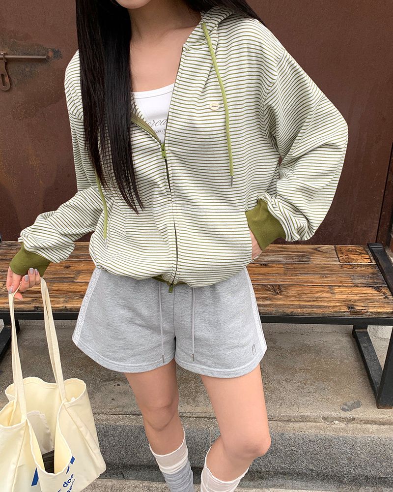 [ORIGINAL] Clover Stripe Hood Zip-Up