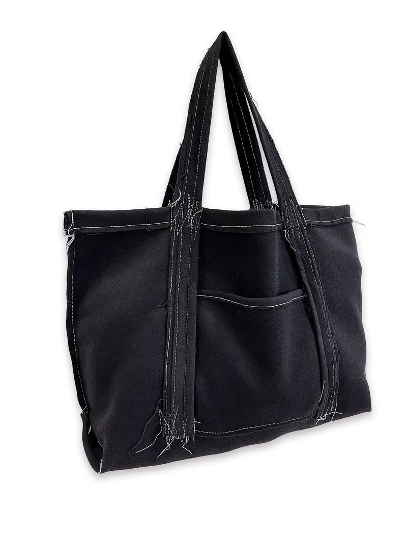 O Logo Drawing Stitch Bag / Black