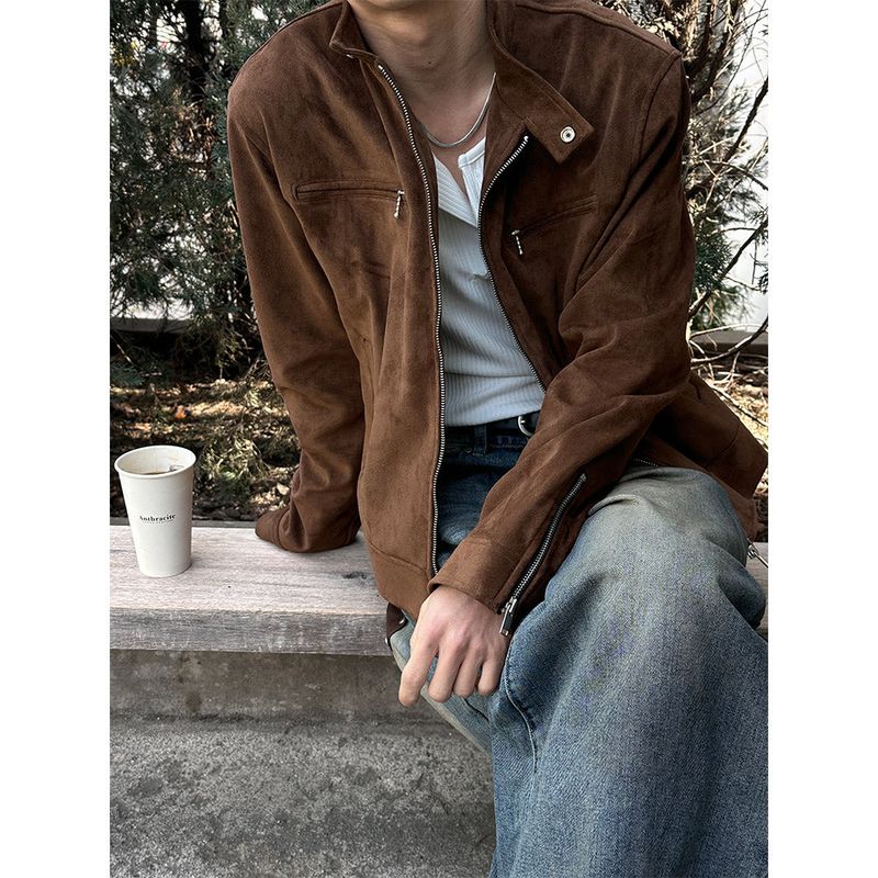 [S/S] Suede biker jacket(3color)