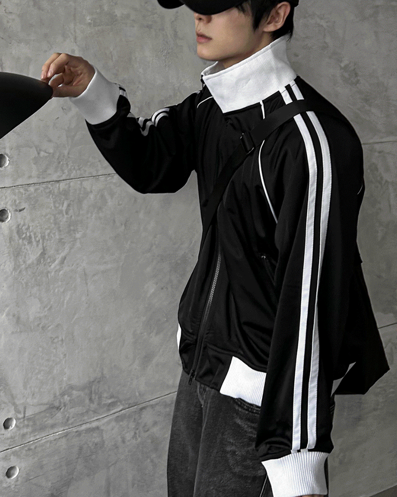 black down line sporty jersey