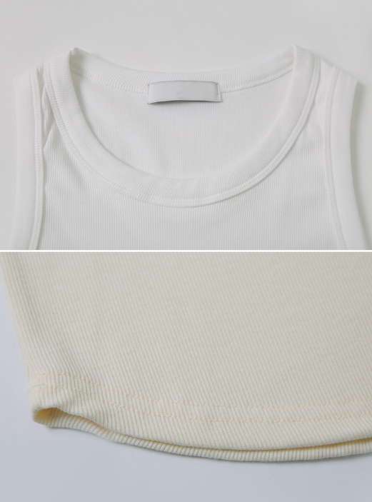 SW Basic Rib Crop Sleeveless (5color)