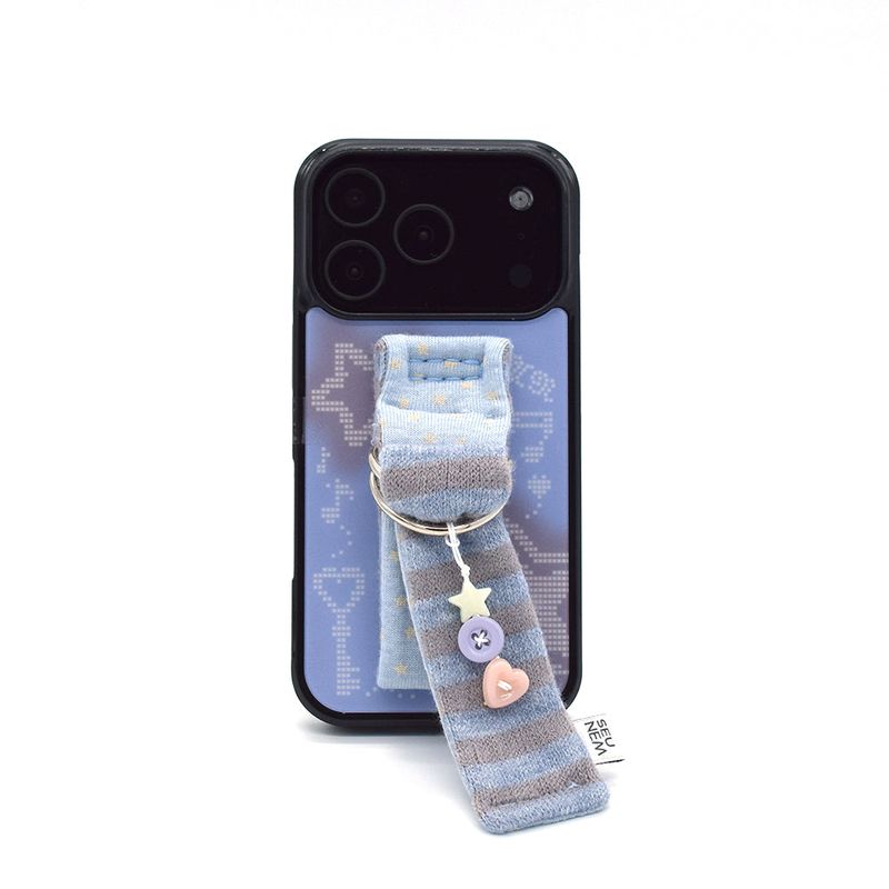 SUN CASE BUTTON BELT BLUE