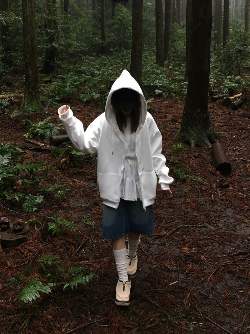 Uni Over Two-Way Zip-Up Hoodie (7c)