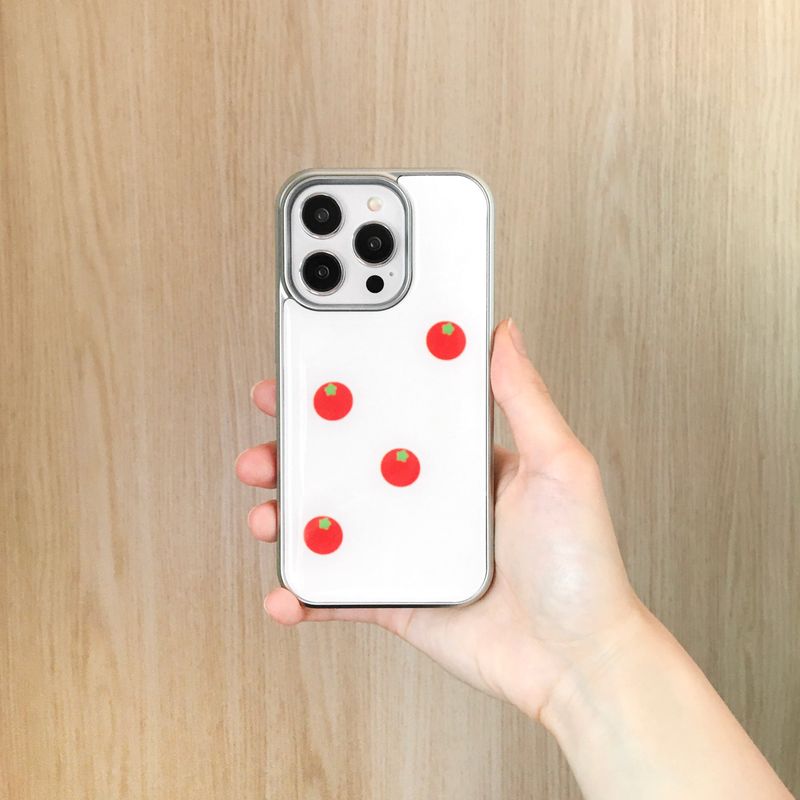 [made] cherry tomato  (silver epoxy bumper case)