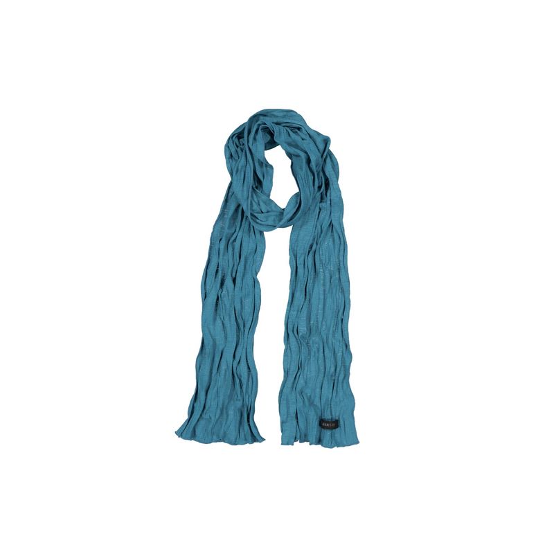 KOOKEESEE（クキシ）の「Wave Crinkled Long Scarf (blue green)（Fashion Accessories）」