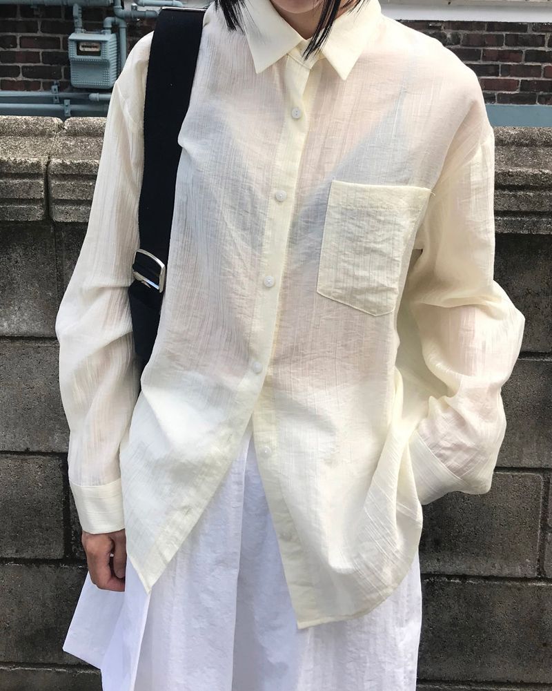 AIRY SHEER SHIRT