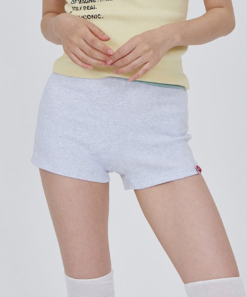 CONY MICRO SHORTS / WHITE MELANGE