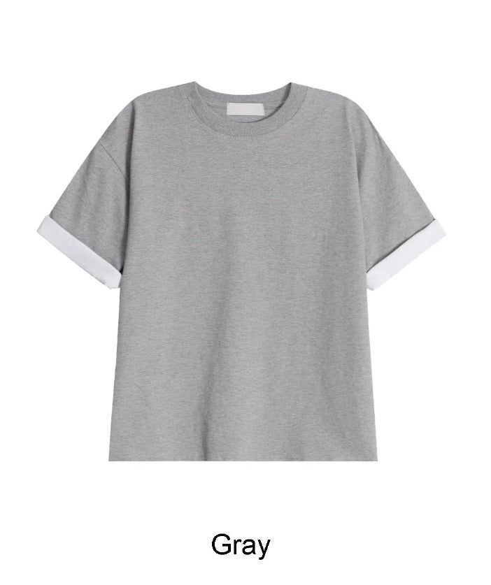 Ed High-Density Roll-Up Color Matching Short Sleeve Tee