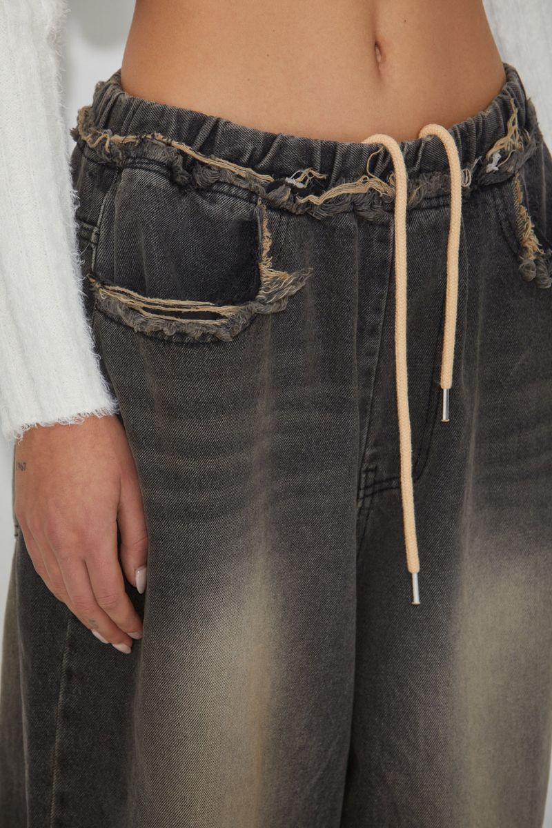 UNDERFIT PANTS-BK