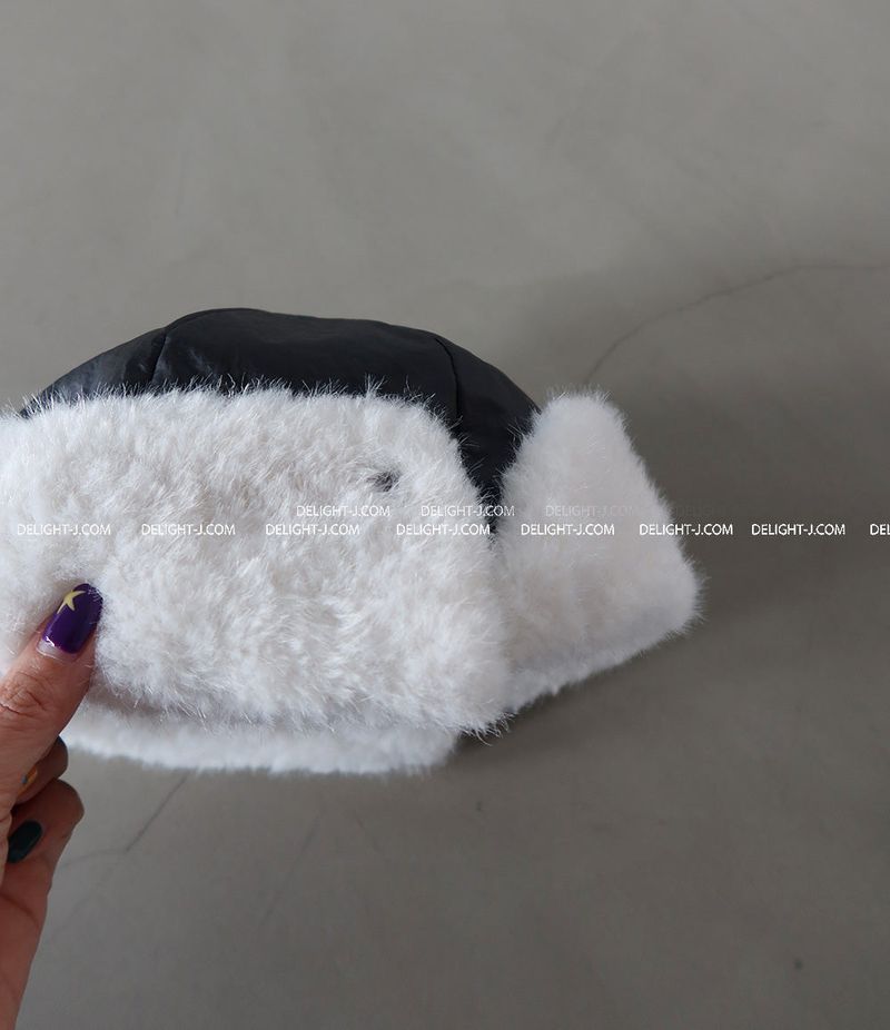Roll-up Fake Fur Earned Truffle Hat