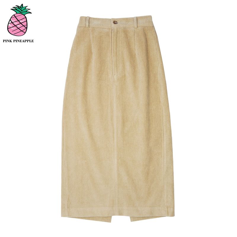 CORDUROY H LONG SKIRT