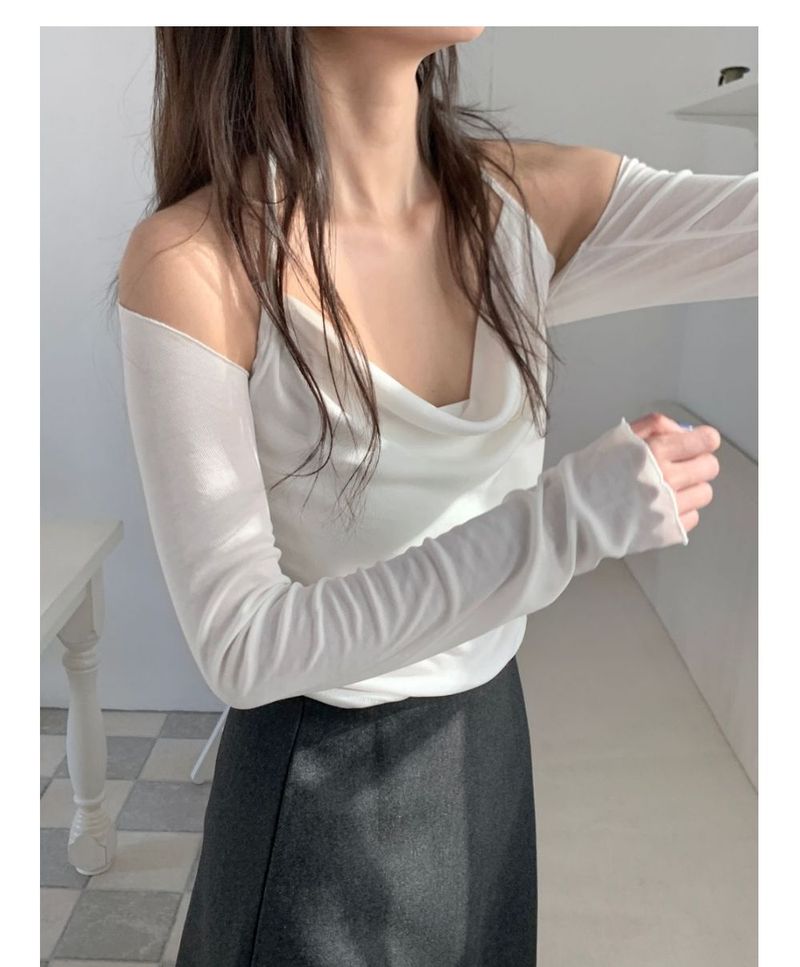 Rie cardigan sleevless set