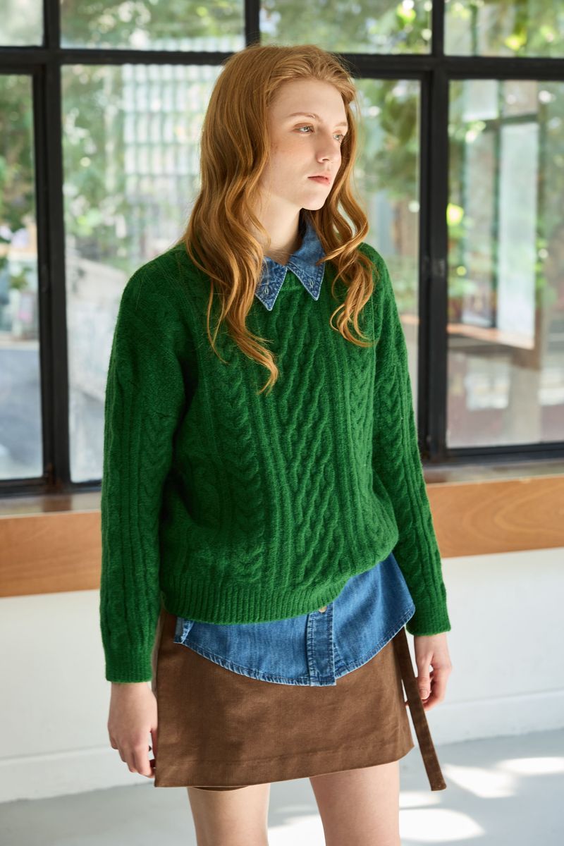 JUICY ROUND KNIT / GREEN
