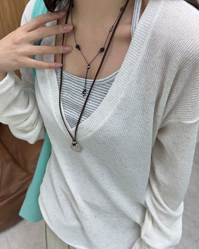 Toru Summer Deep V-Neck T-Shirt