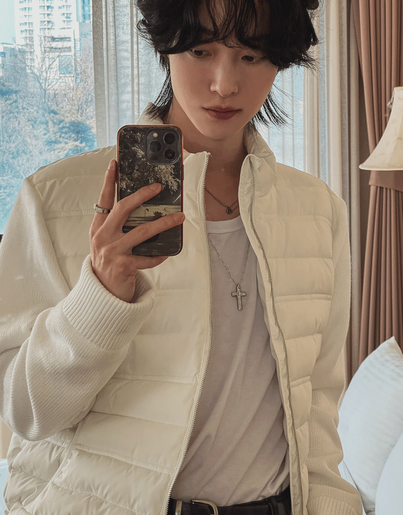 2PLAN(ツープラン)の「キーエルニットライトダウンジャケット (2 color)(Jackets/Outerwear)」