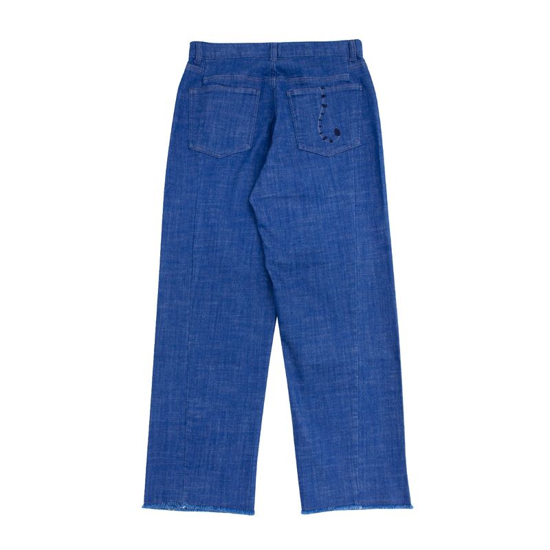 SEMI WIDE DENIM PANTS (UNISEX)_SYS5PT01BU