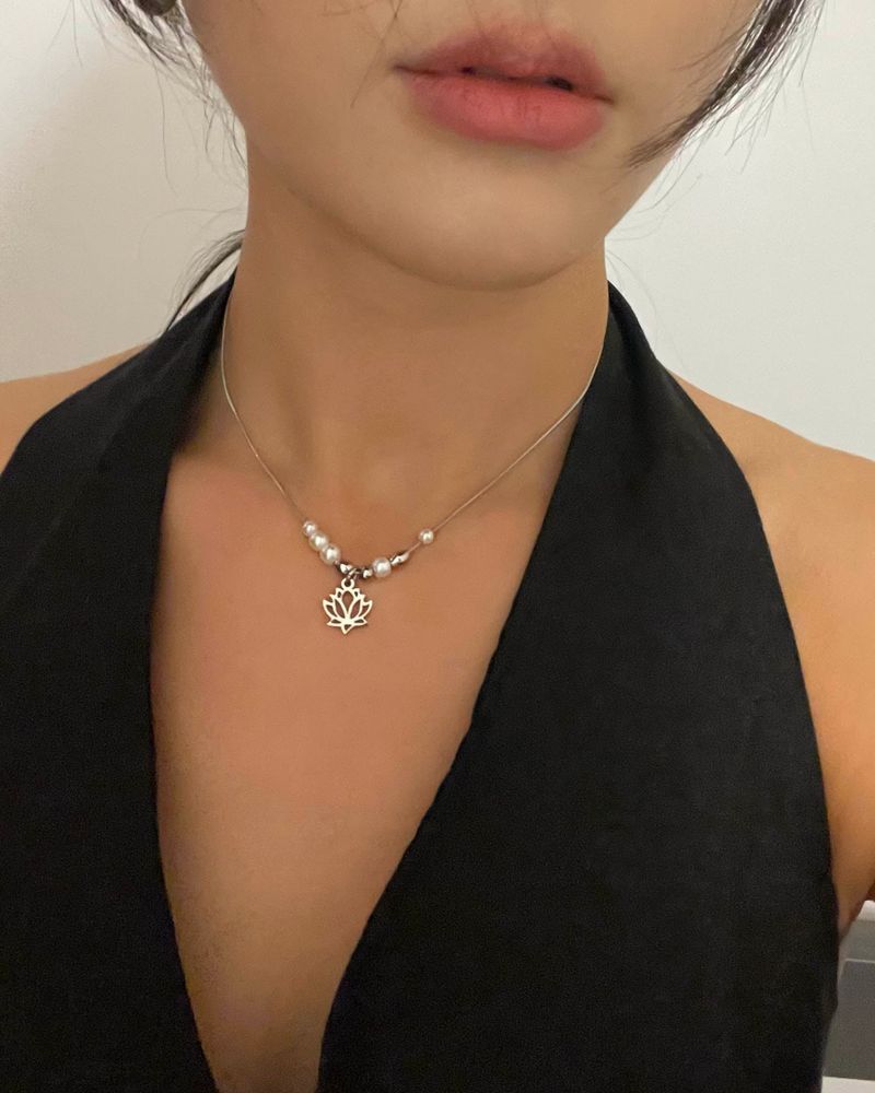 lotus flower necklace