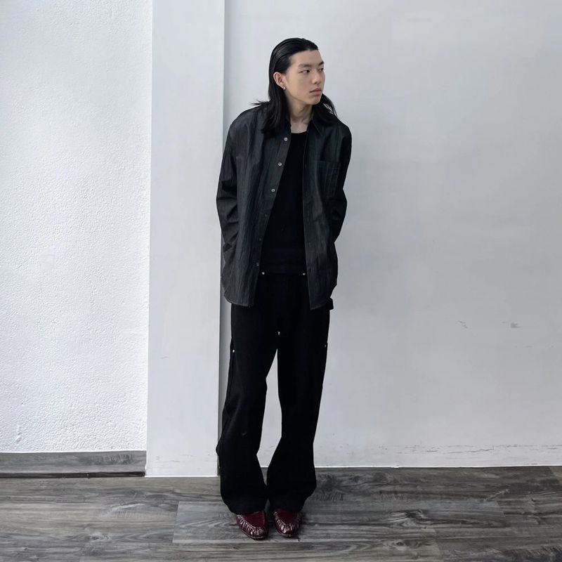 Riveted Utility Wide Trousers