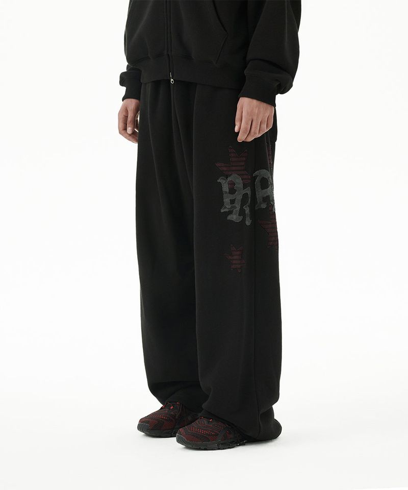 mahagrid(マハグリッド)の「PRAY APPLIQUE SWEAT PANT(Pants)」
