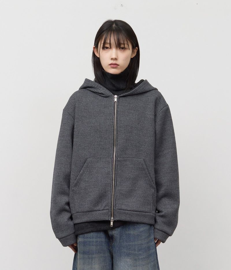 HIFIFNK（ハイファイファンク）の「Wet Knitted Zip Hoodie（Tops）」