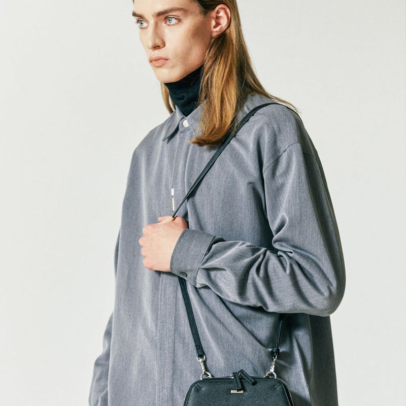 VERTICAL TIP BASIC SHIRT GREY